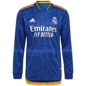 Maillot de Foot Real Madrid Extérieur 2021-22 Manches Longues